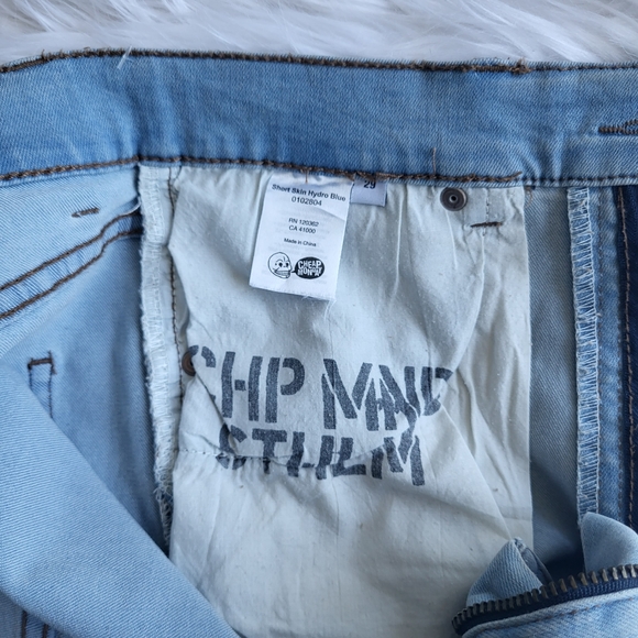 Cheap Monday Light Blue Jean Shorts ladies size 29 - Picture 7 of 11